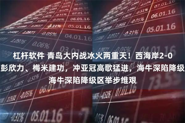 杠杆软件 青岛大内战冰火两重天！西海岸2-0力擒海牛，彭欣力、梅米建功，冲亚冠高歌猛进，海牛深陷降级区举步维艰